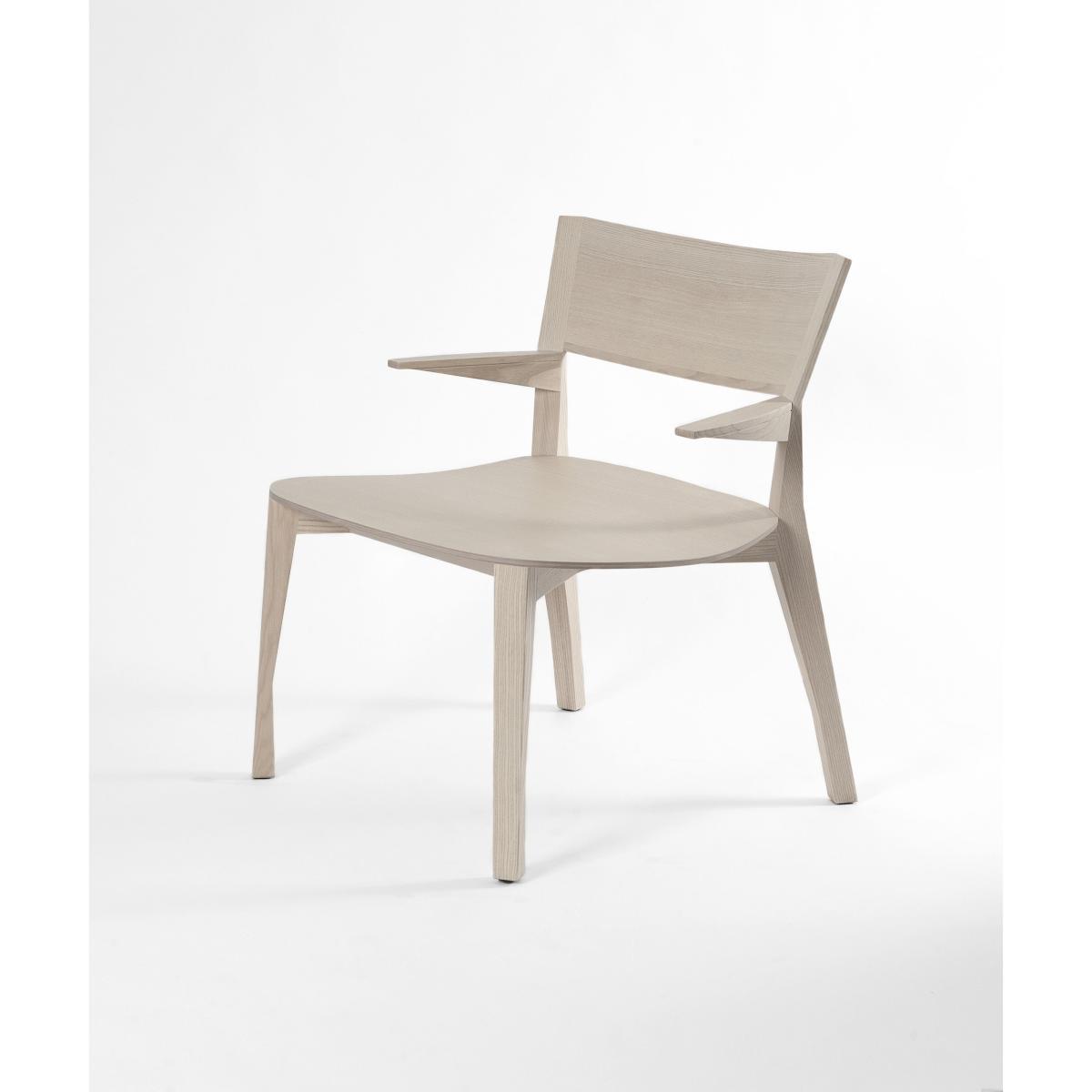 Gavotte Low armchair by Moustache Natural wood – image 3