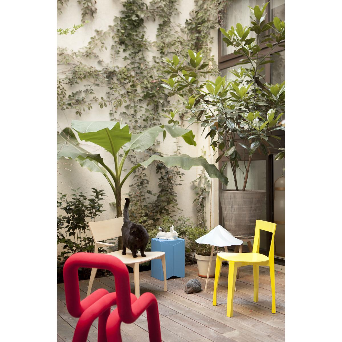Gavotte Low armchair by Moustache Natural wood – image 4