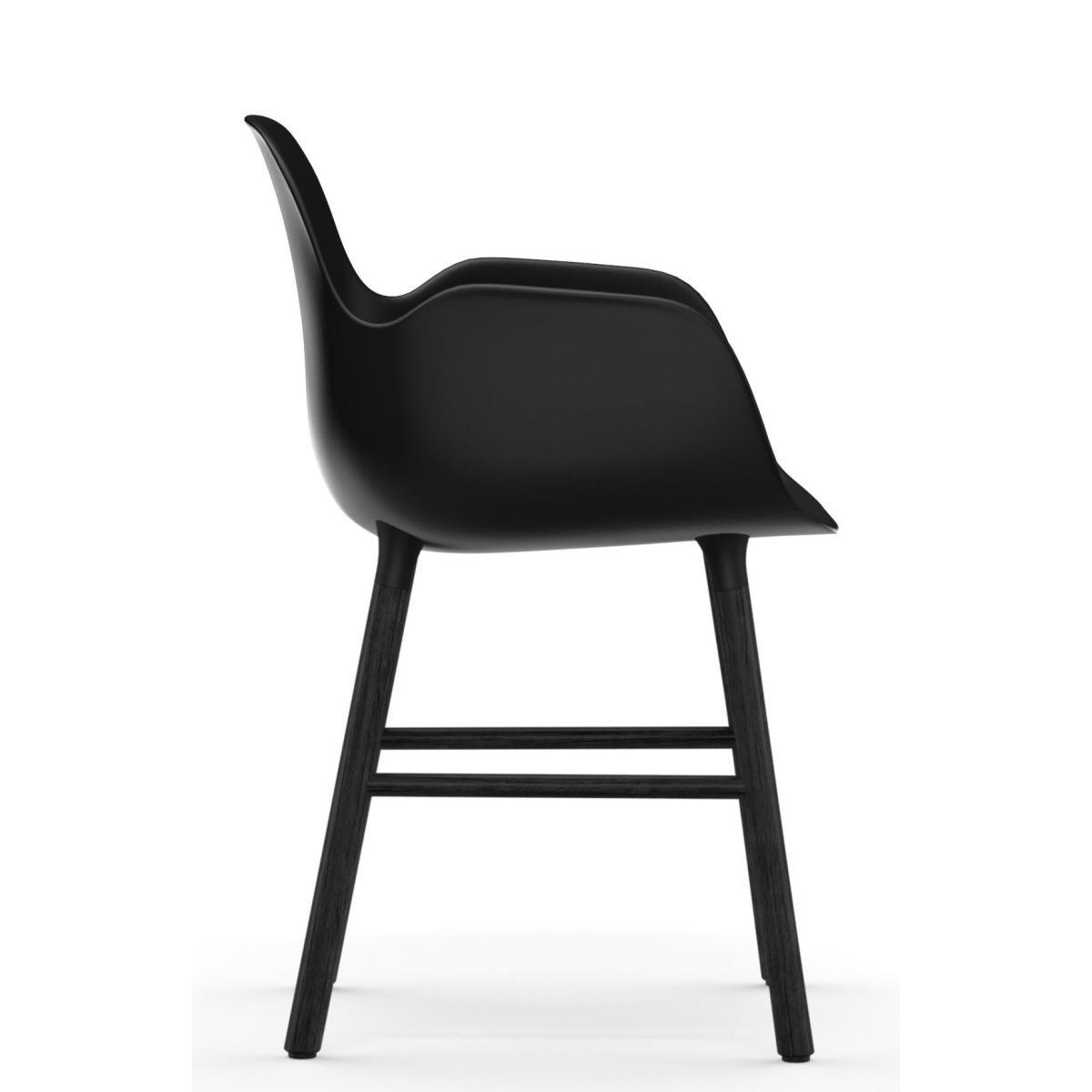 Form Armchair - Lacquered wood by Normann Copenhagen Black – image 3