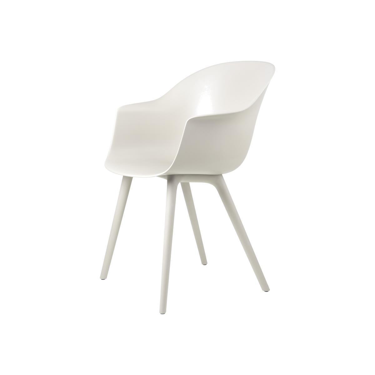 Bat OUTDOOR Armchair - / Polypropylene by Gubi White – image 1