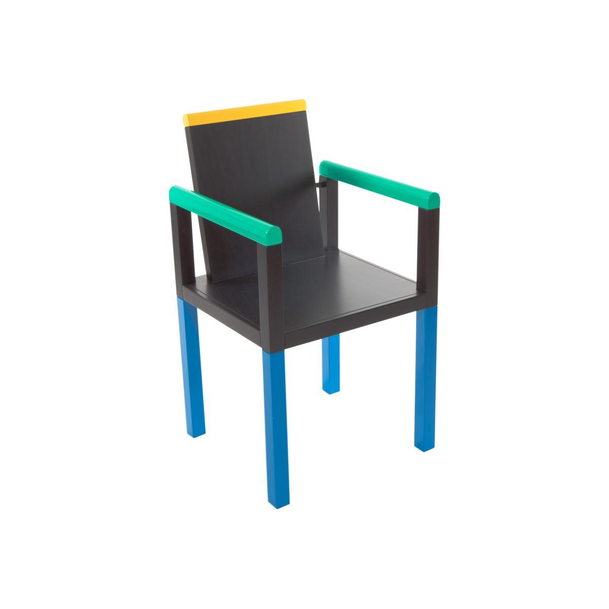 Palace Armchair - by George J. Sowden / 1983 by Memphis Milano Multicoloured