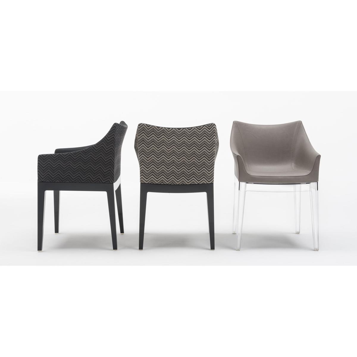 Madame Padded armchair - Ecoleather by Kartell Grey/Beige – image 2