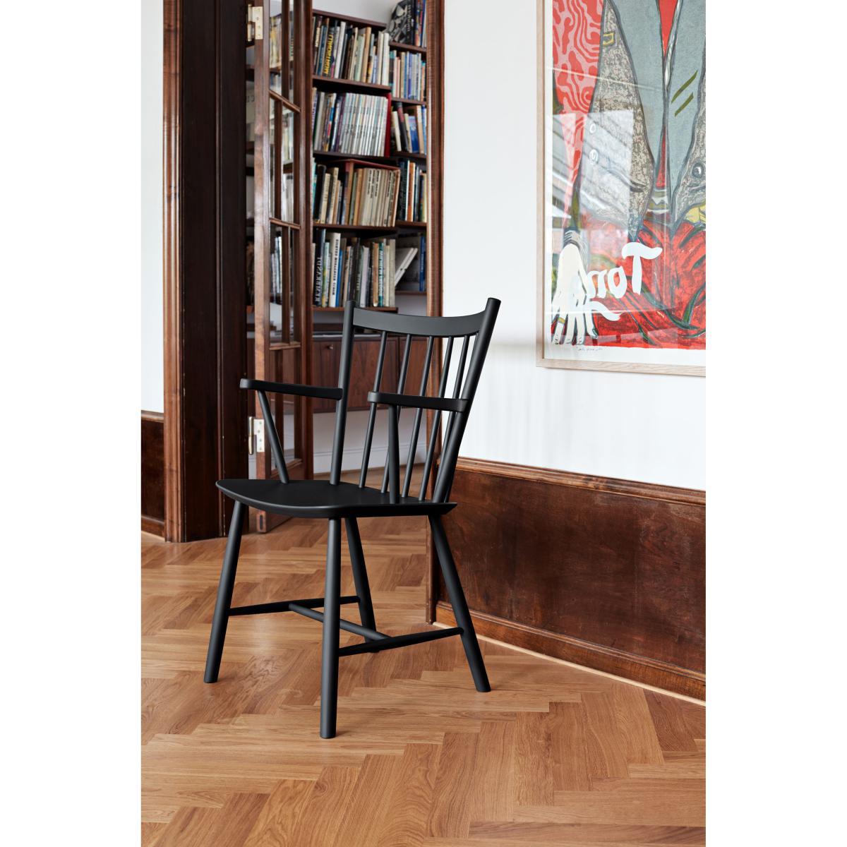 J42 Armchair - / Wood by Hay Black – image 2