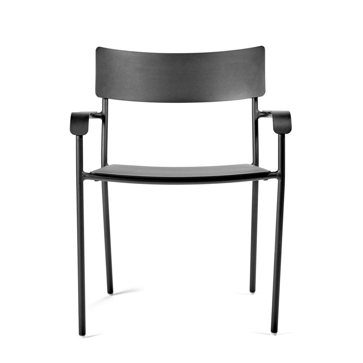 August Stackable armchair - / Aluminium by Serax Black – image 2