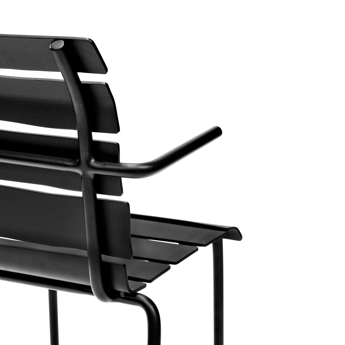 Aligned Stackable armchair - / By Maarten Baas - Aluminium by valerie objects Black – image 6