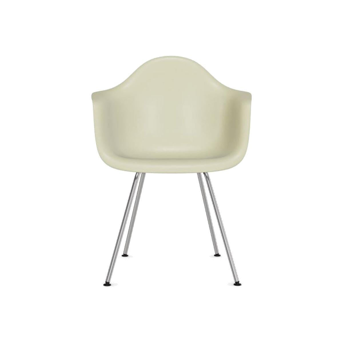DAX - Eames Fiberglass Armchair Armchair - / (1950) - Chromed legs by Vitra White – image 1
