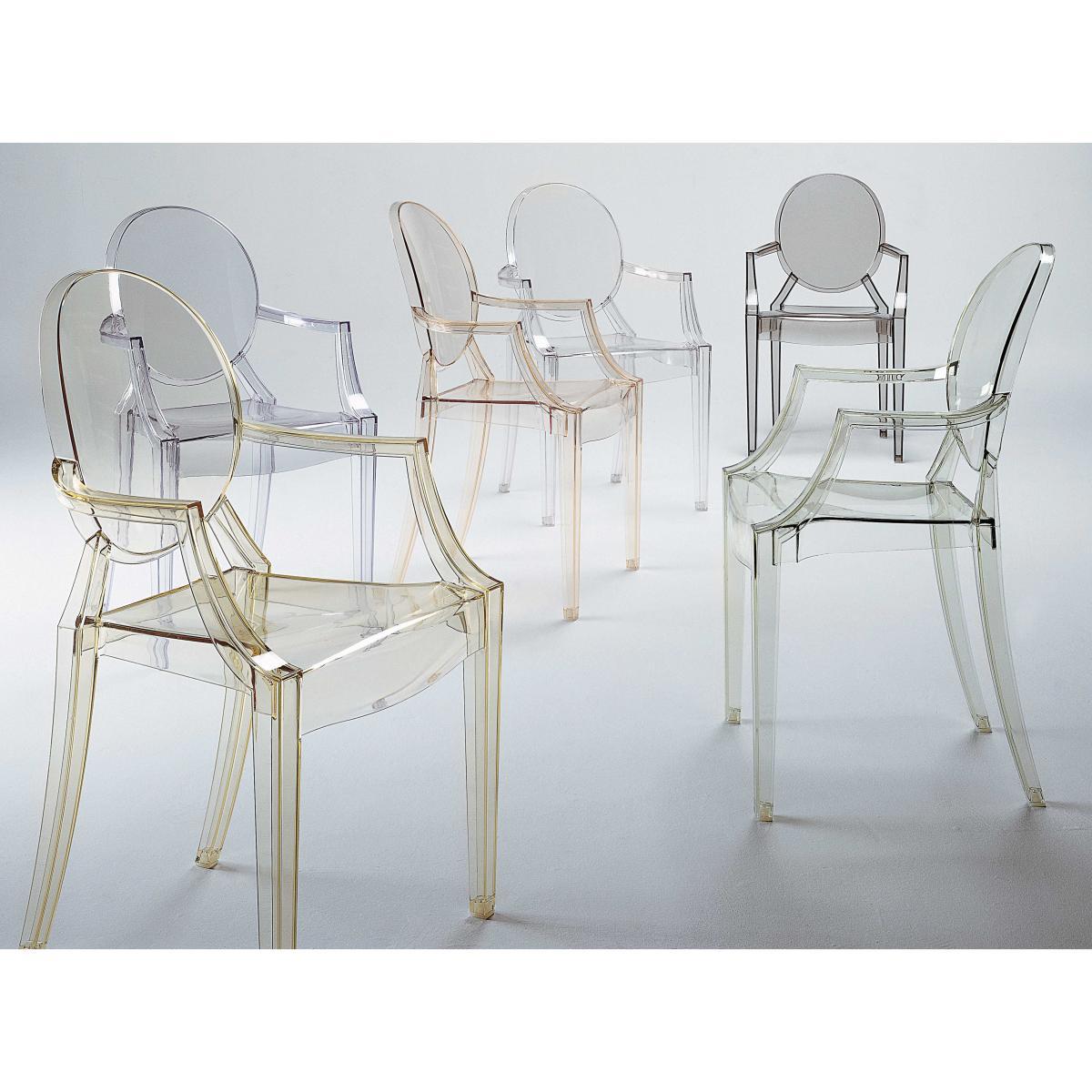 Louis Ghost Stackable armchair - transparent / Polycarbonate by Kartell Transparent – image 9