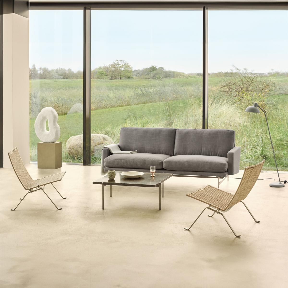 PK22 * cane & fibres beige / Poul Kjærholm, 1956 - Rattan canvases - Fritz Hansen – image 4