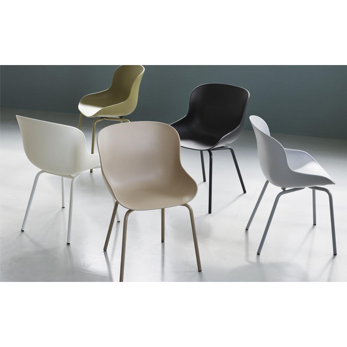 Hyg Steel Armchair - / Polypropylene by Normann Copenhagen White – image 4