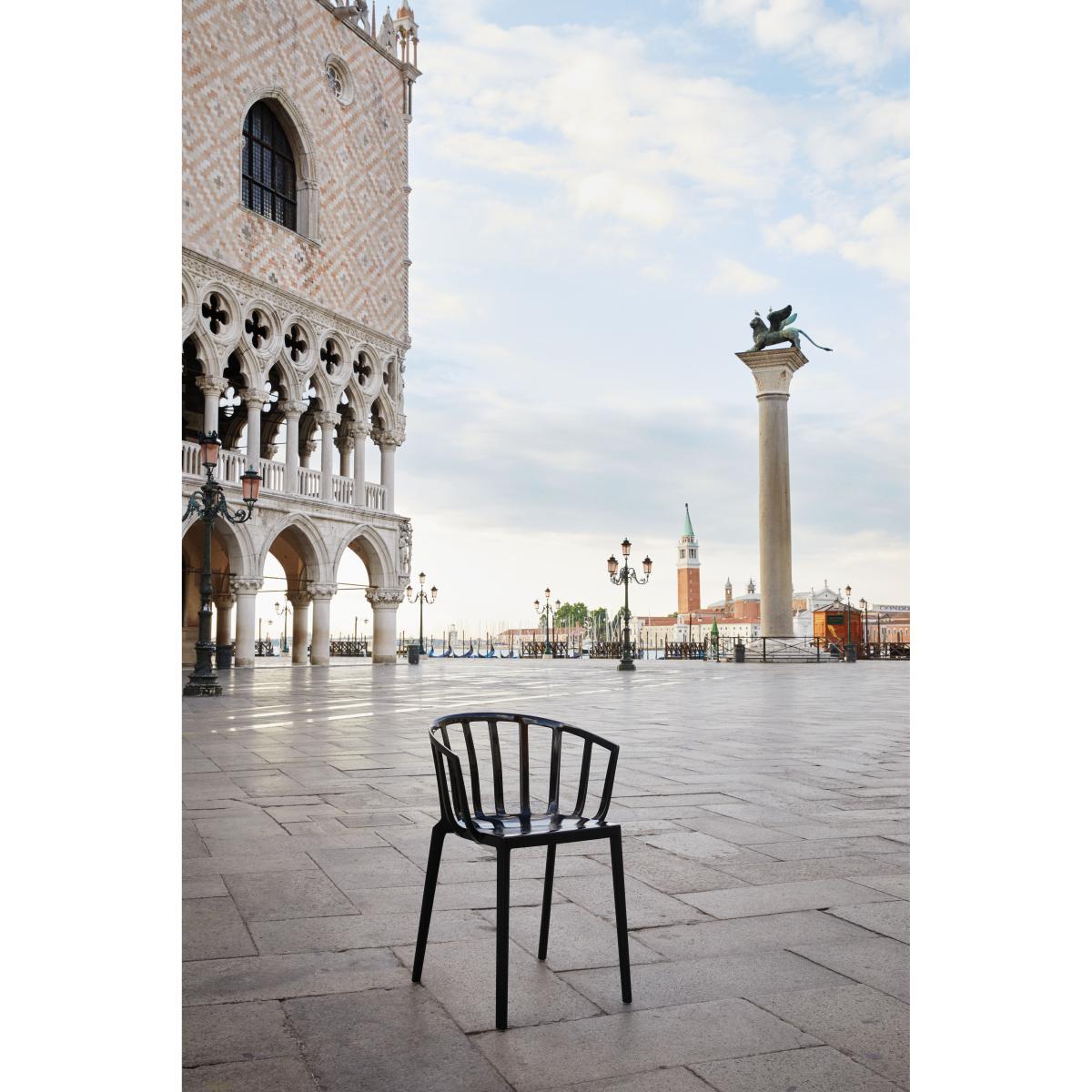Generic AC Venice Stackable armchair - / Polycarbonate by Kartell Beige – image 3