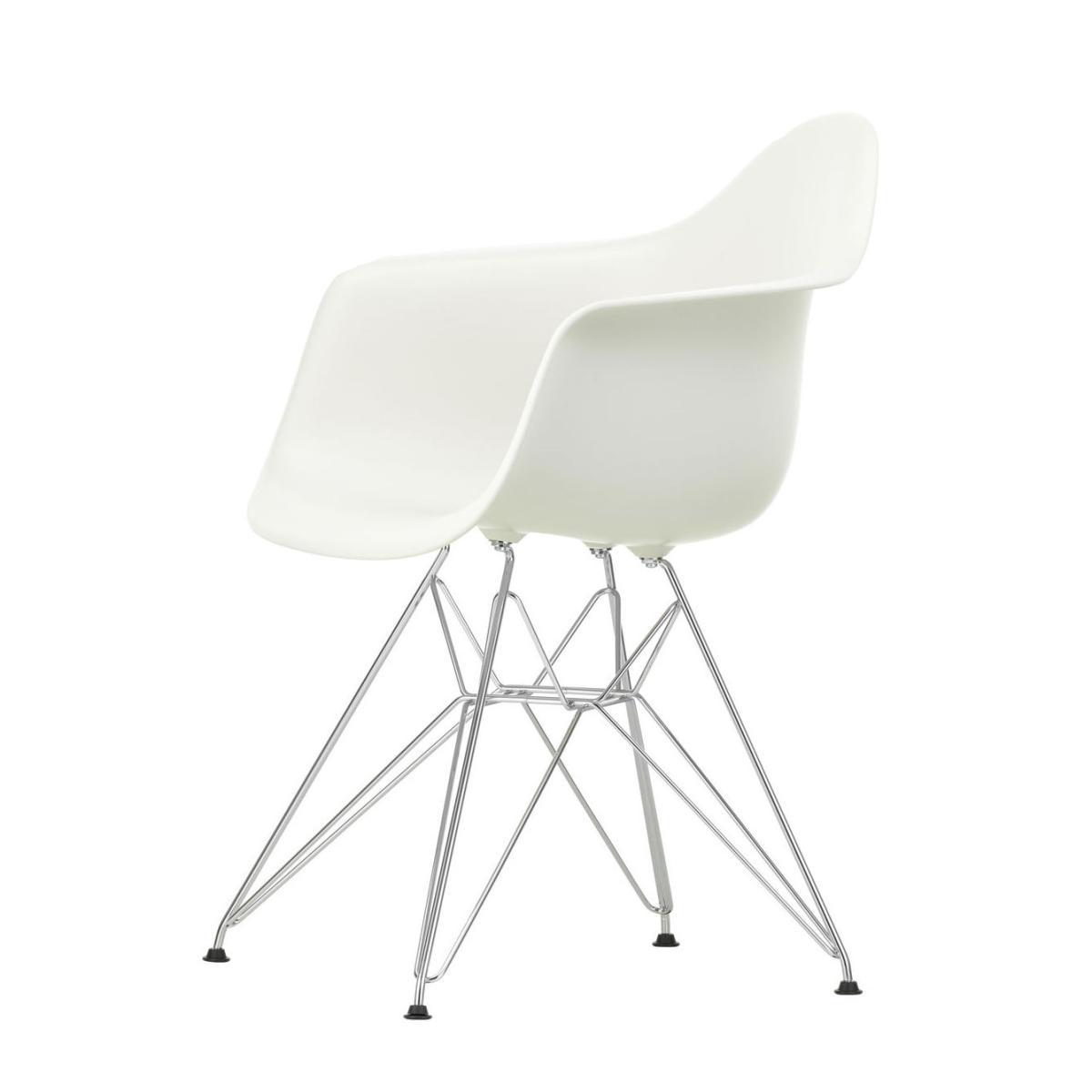 DAR - Eames Plastic Armchair Armchair - / (1950) - Chromed legs by Vitra White – image 2
