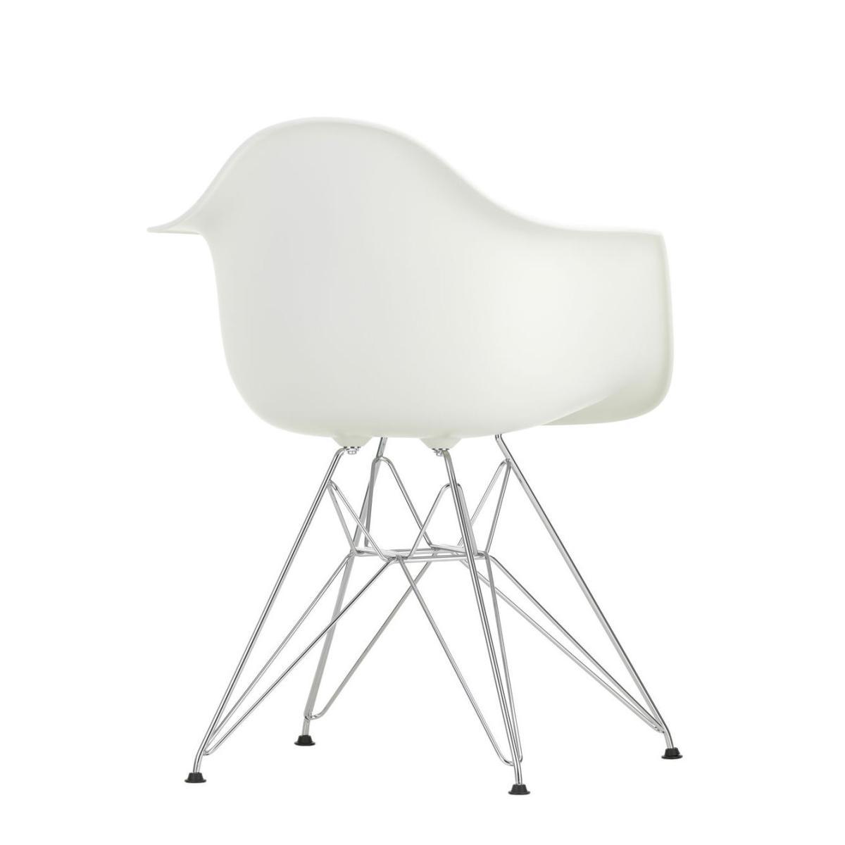 DAR - Eames Plastic Armchair Armchair - / (1950) - Chromed legs by Vitra White – image 3