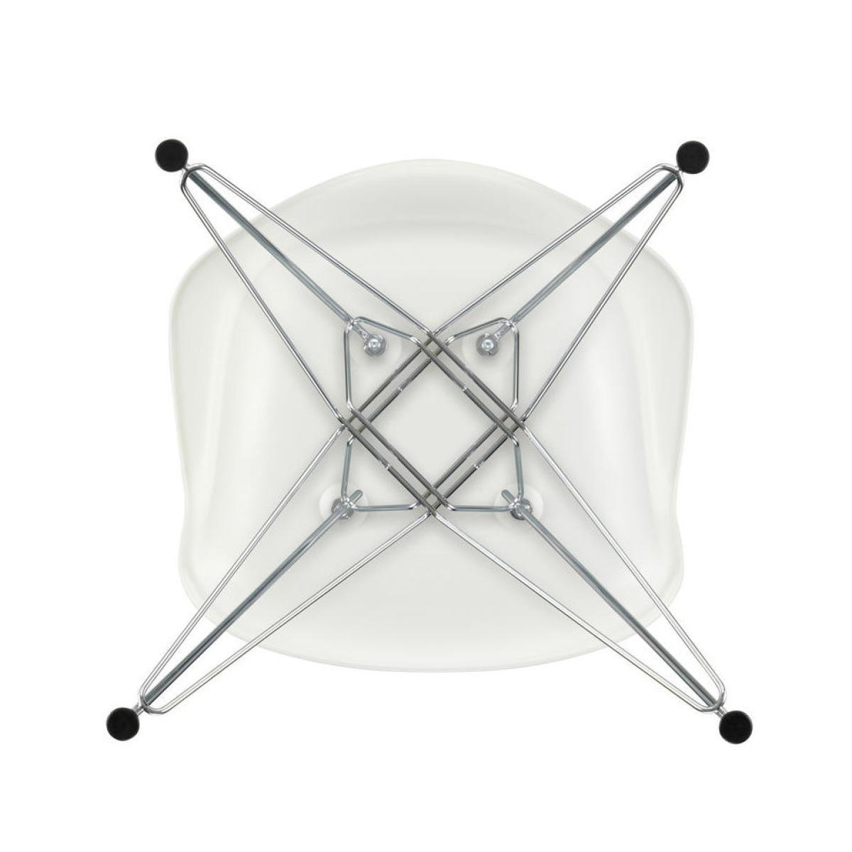DAR - Eames Plastic Armchair Armchair - / (1950) - Chromed legs by Vitra White – image 8