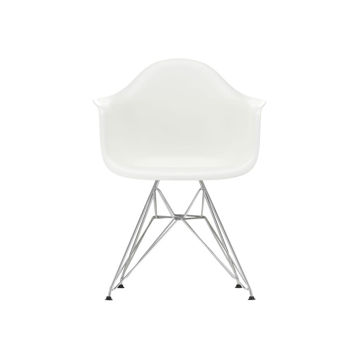 DAR - Eames Plastic Armchair Armchair - / (1950) - Chromed legs by Vitra White – image 1