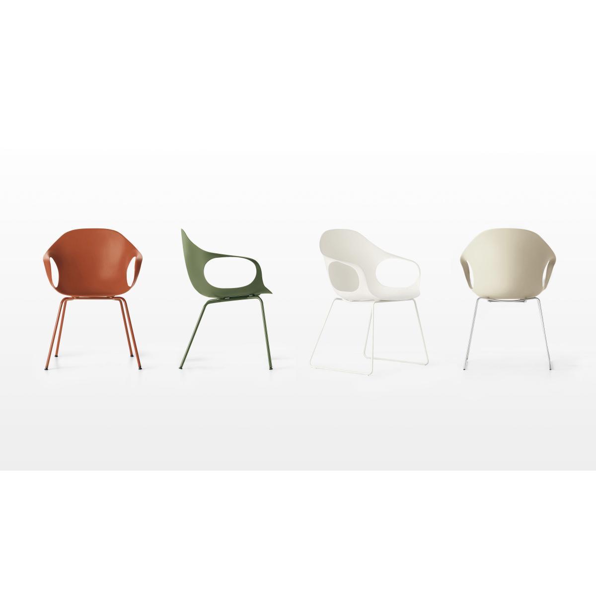 Elephant Armchair - Plastic shell & metal legs by Kristalia Black – image 2