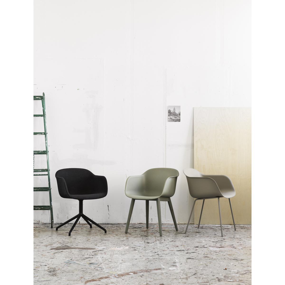 Fiber Swivel armchair by Muuto Black – image 5