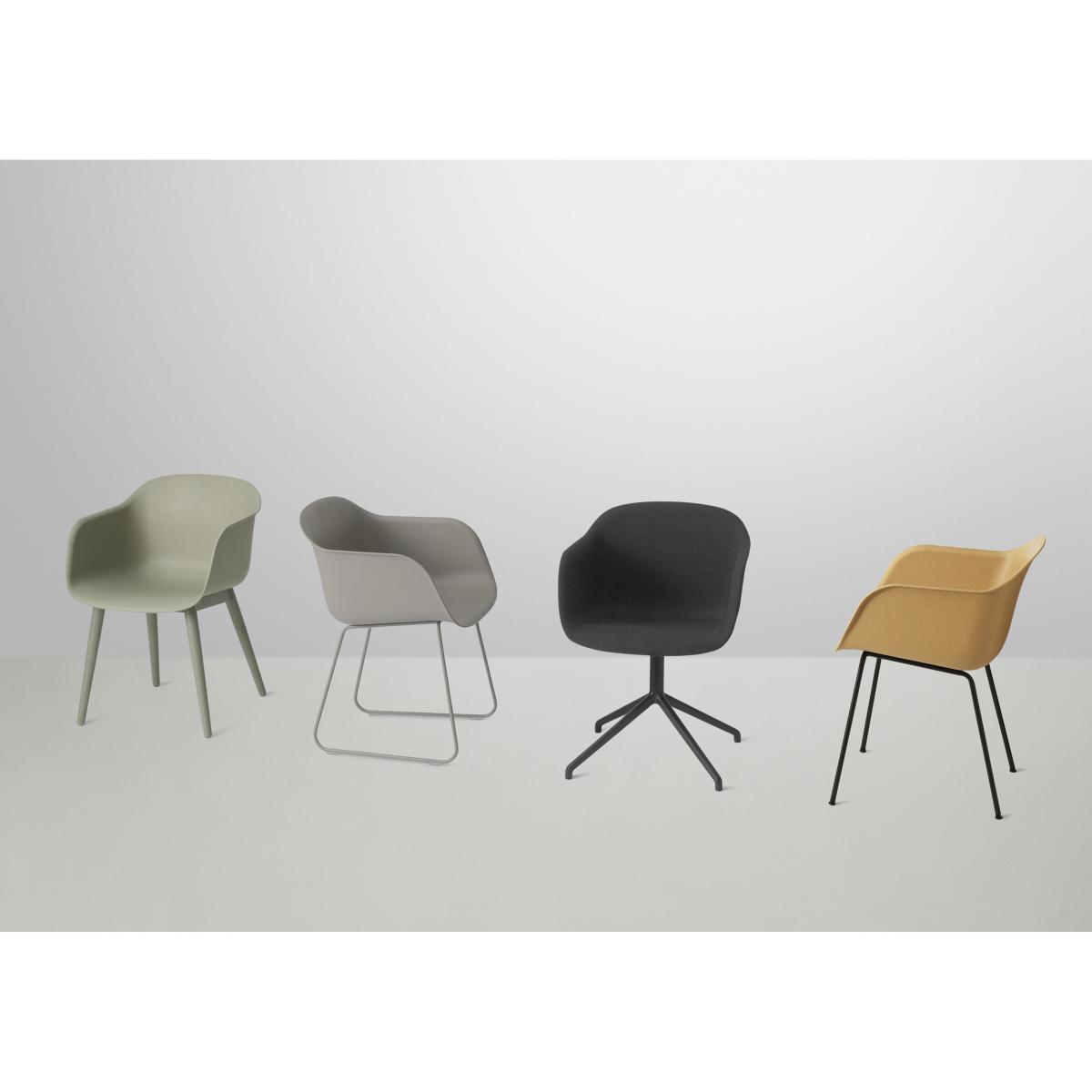 Fiber Swivel armchair by Muuto Black – image 6