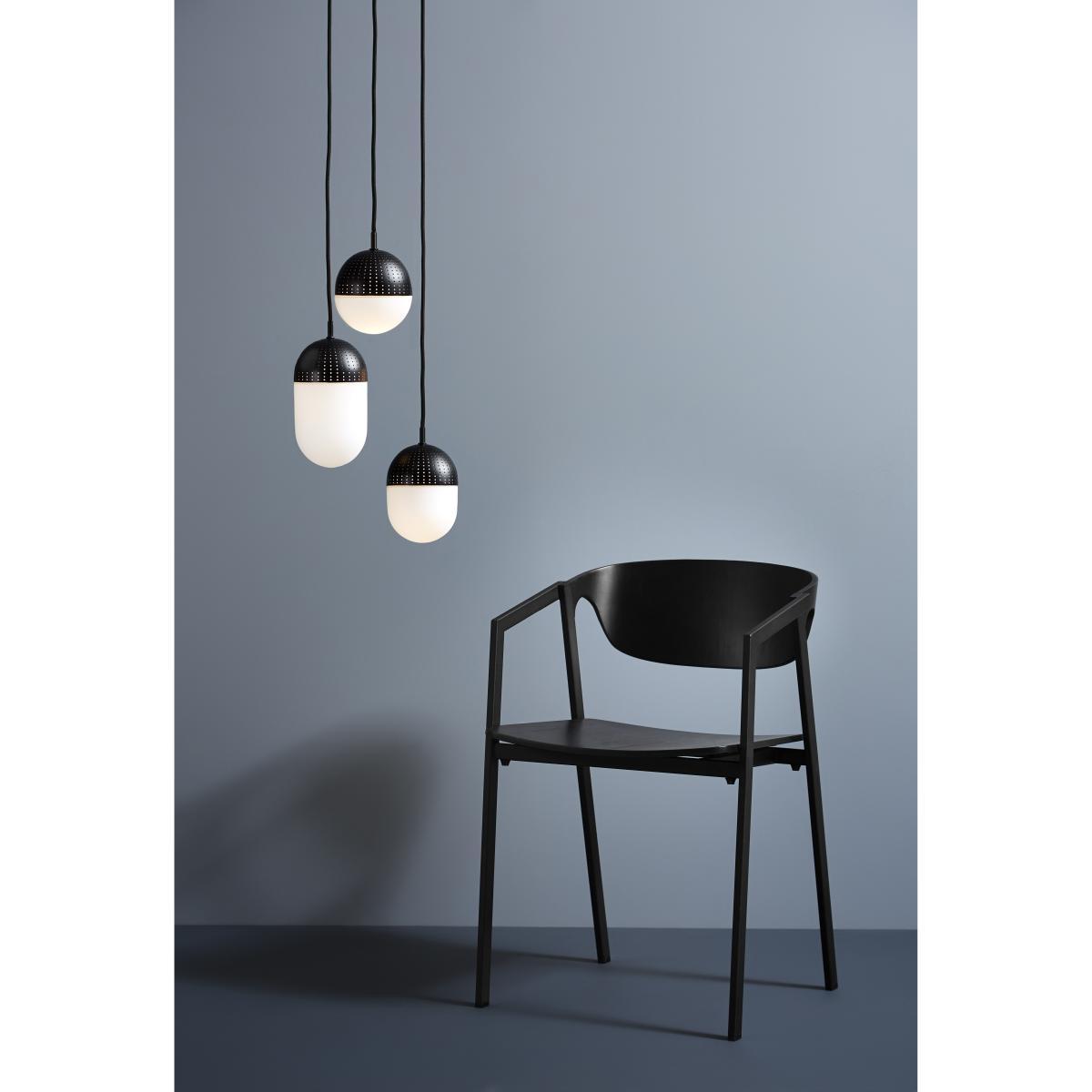 S.A.C. Stackable armchair - Metal & wood by Woud Black – image 6
