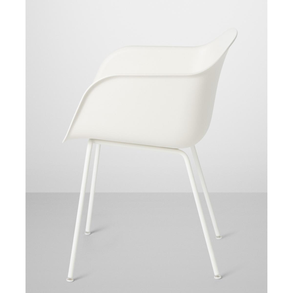 Fiber Armchair - / Tube legs by Muuto White – image 2