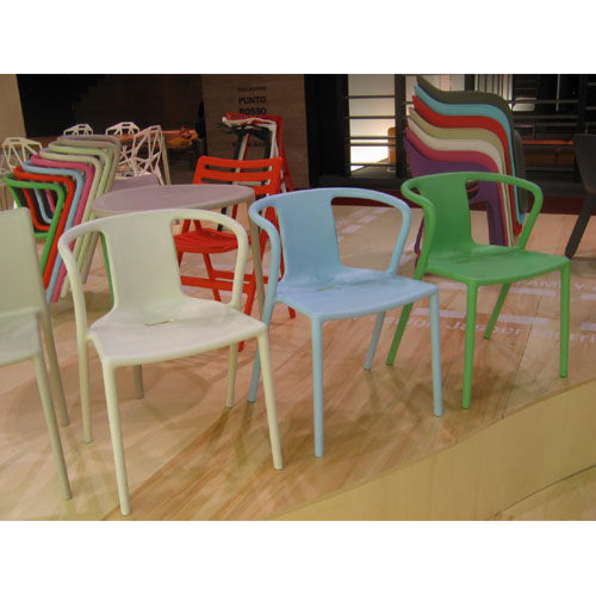 Air-Armchair Stackable armchair - Polypropylene by Magis Green – image 3