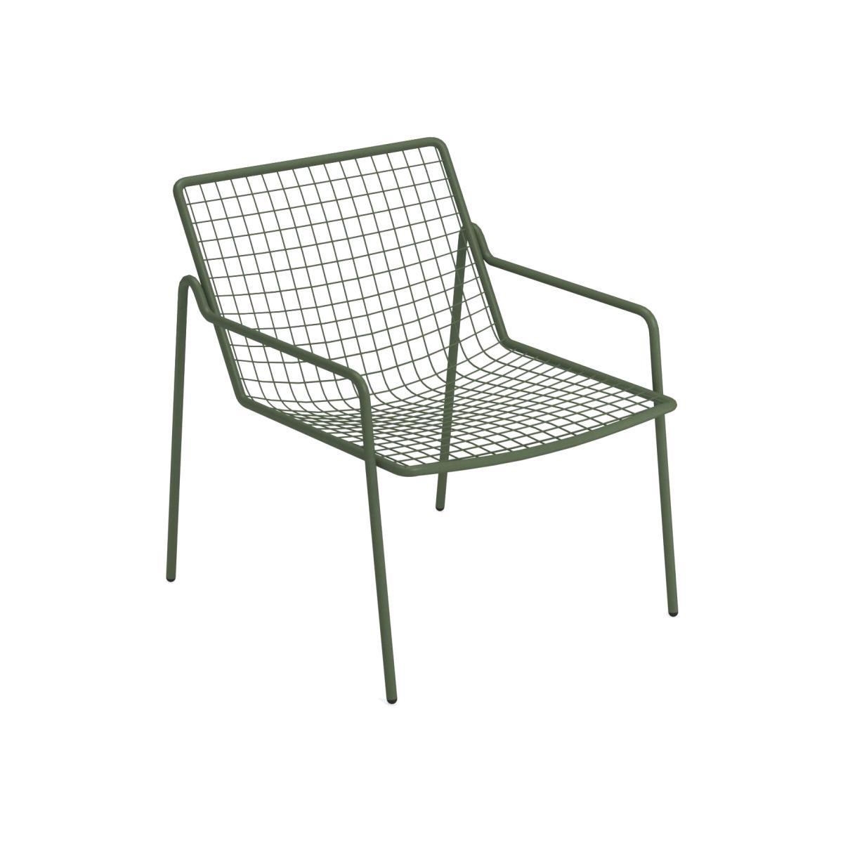 Rio R50 Stackable low armchair - / Metal by Emu Green – image 1