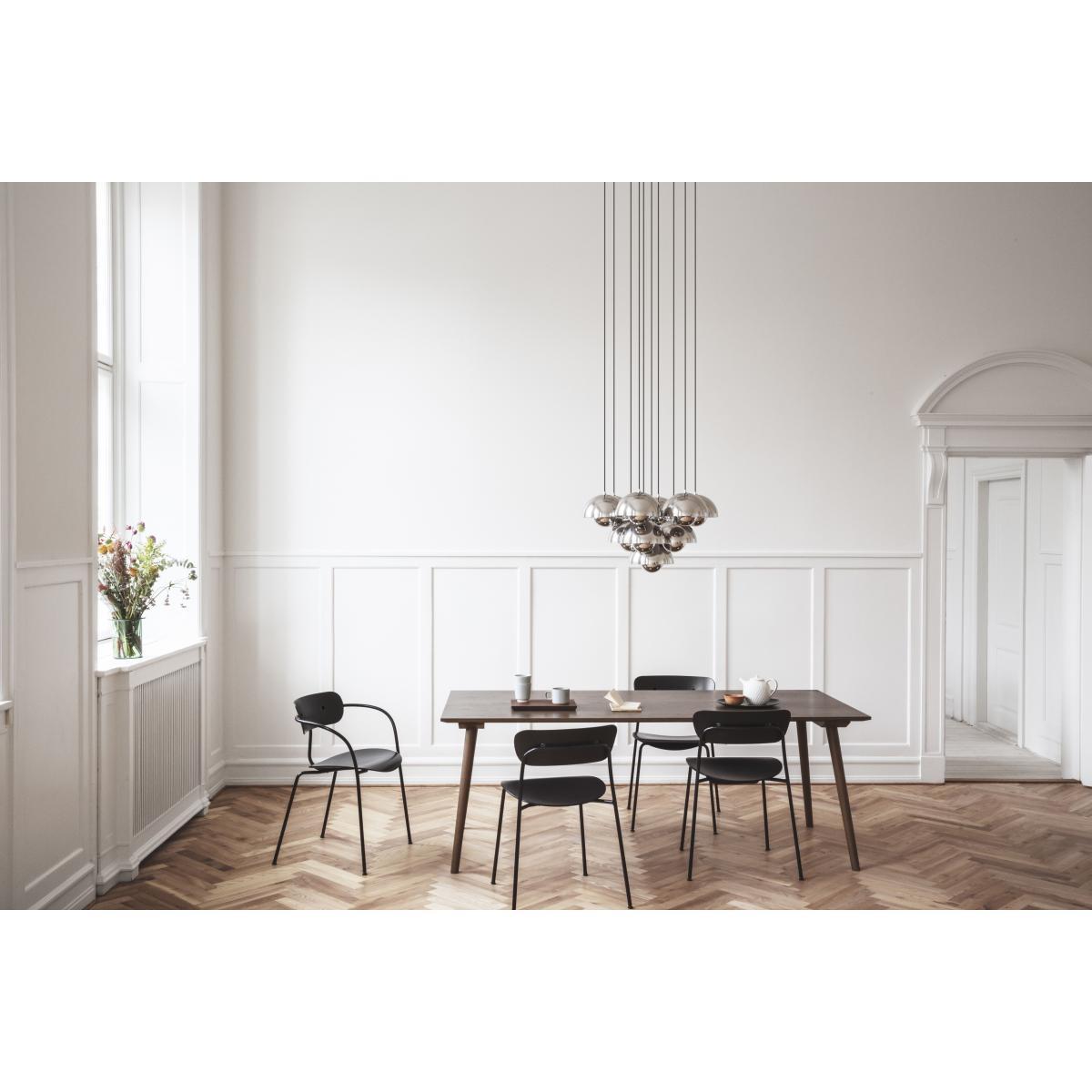 Pavilion AV2 Stackable armchair - / Lacquered wood by &tradition Black – image 3