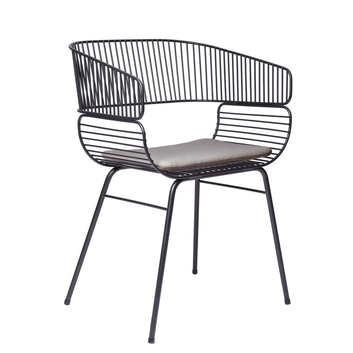 Trame Armchair - Metal by Petite Friture Black – image 2