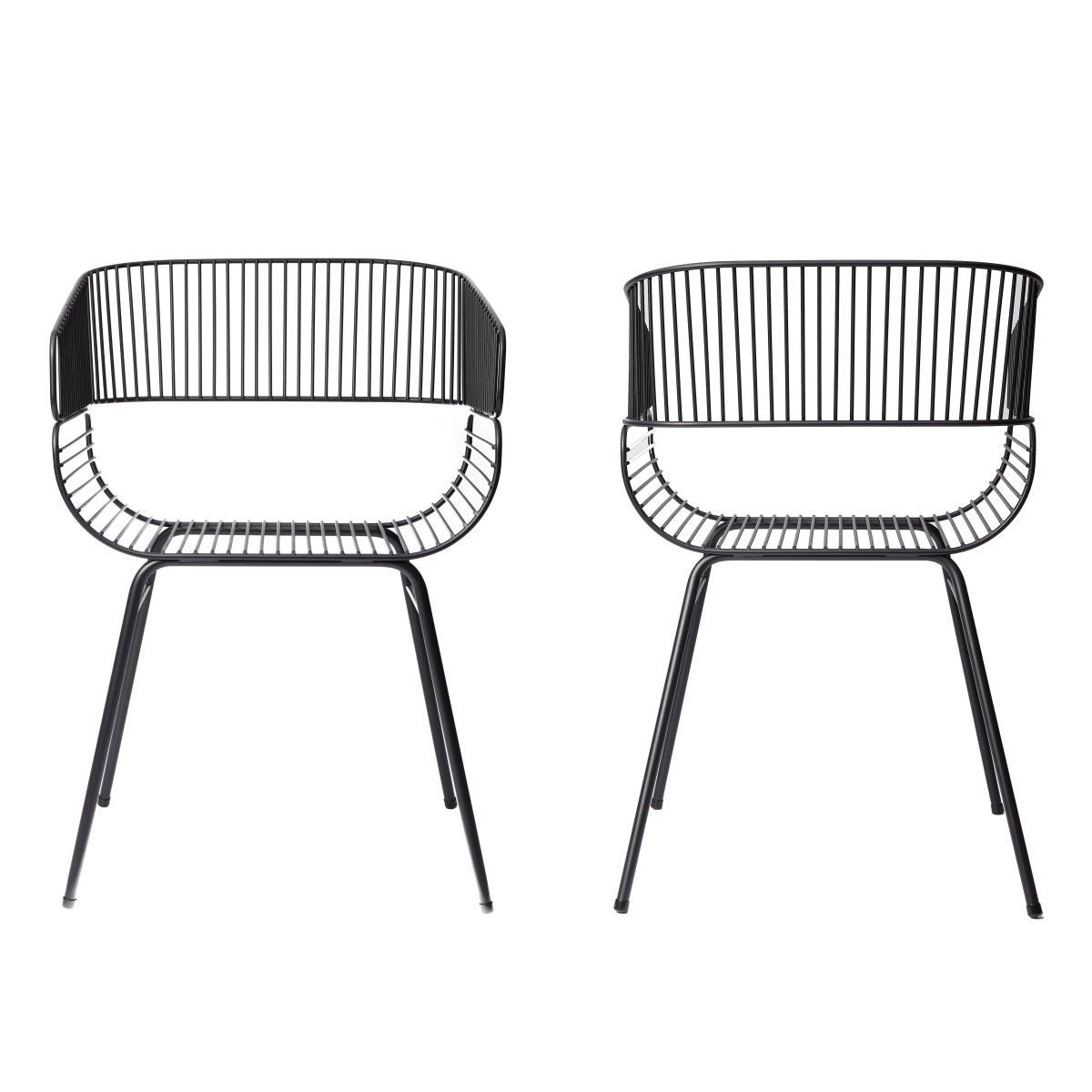 Trame Armchair - Metal by Petite Friture Black – image 5