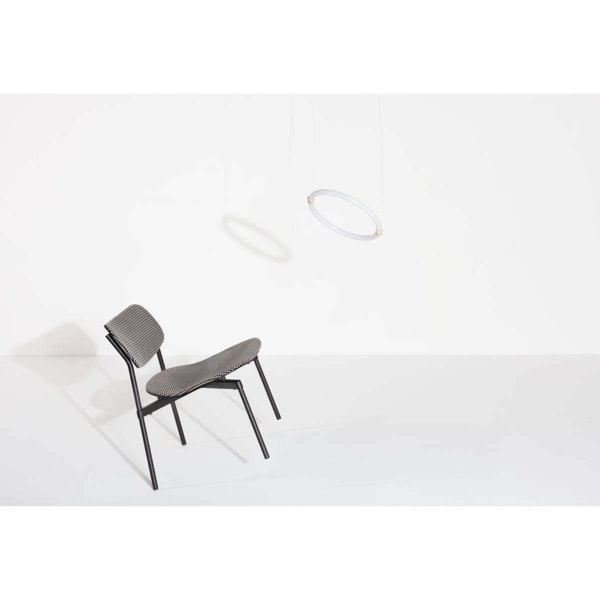 Fromme Soft Stackable low armchair - / Fabric by Petite Friture Black – image 2