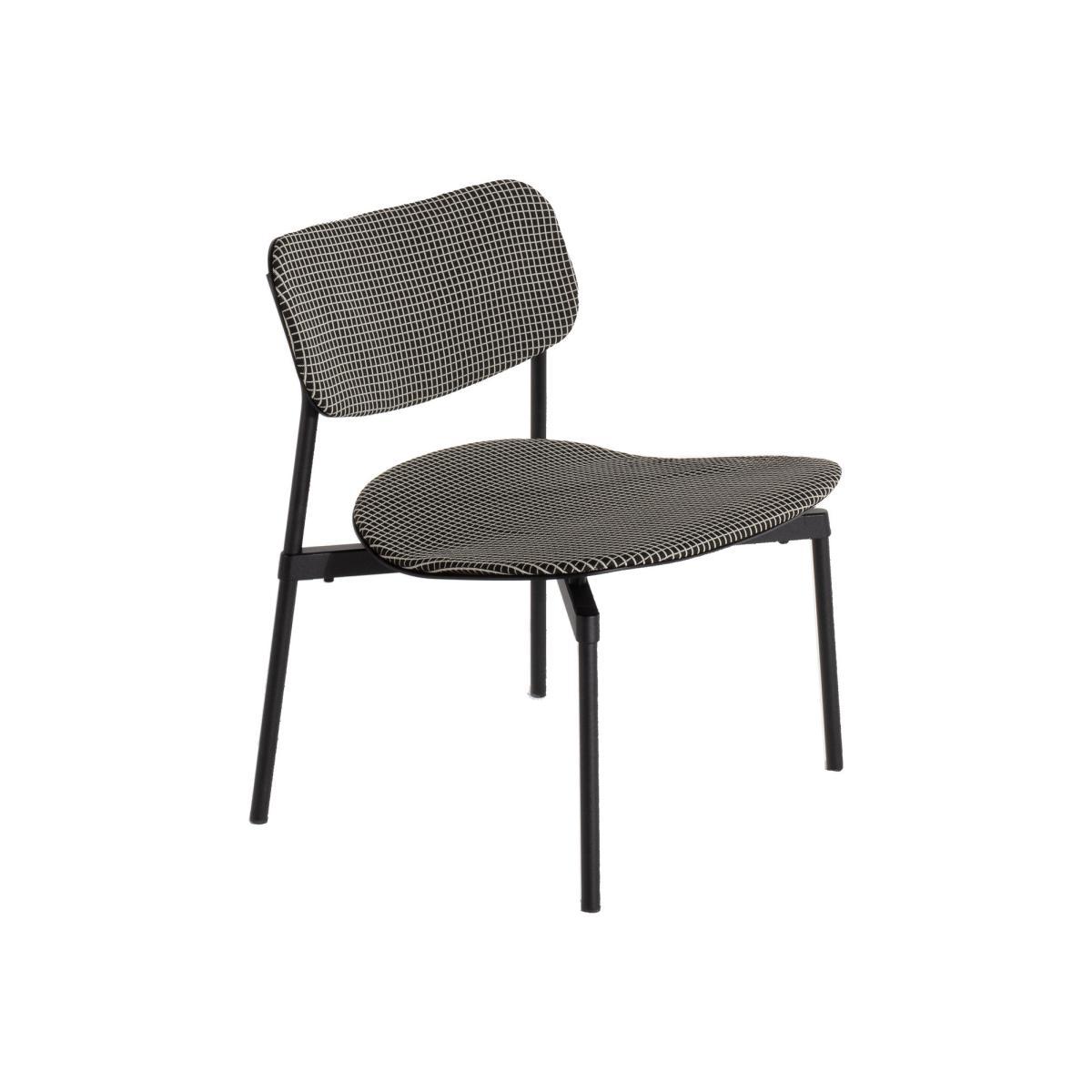 Fromme Soft Stackable low armchair - / Fabric by Petite Friture Black – image 4