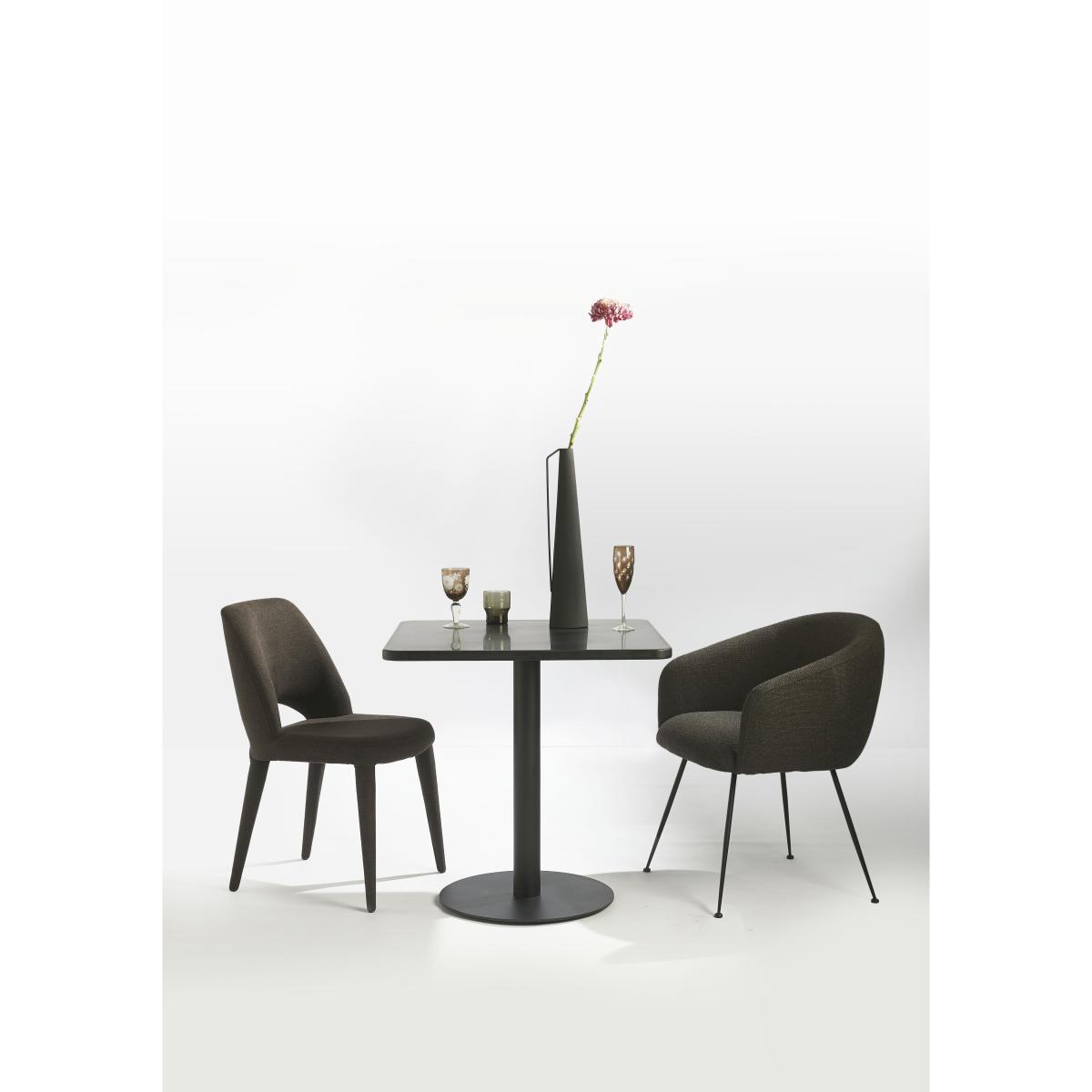 Buddy Padded armchair - / Fabric & metal by Pols Potten Grey – image 5