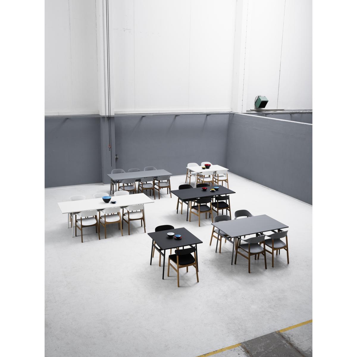 Herit Armchair - / Oak foot by Normann Copenhagen White/Natural wood – image 4