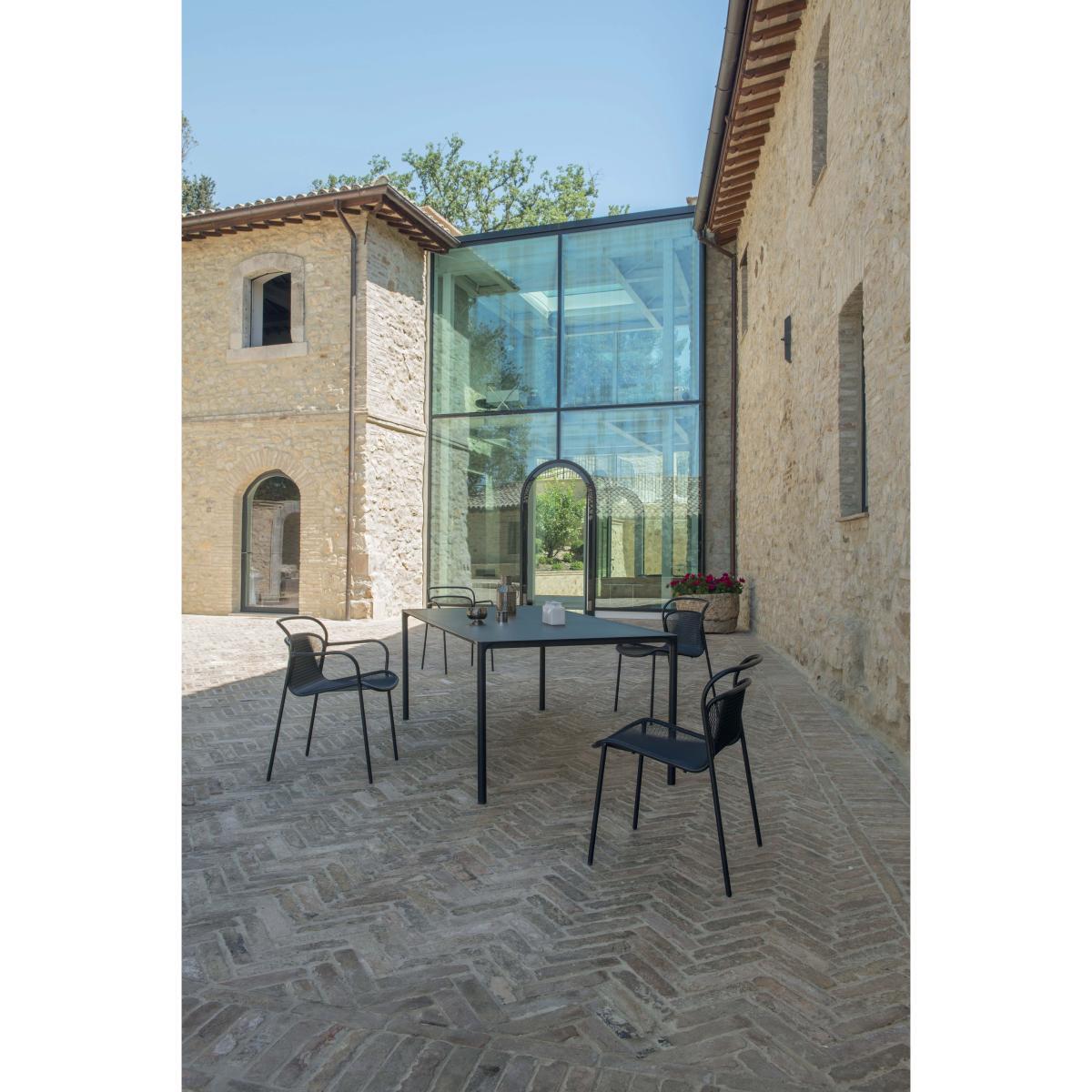 Modern Stackable armchair - / Metal by Emu Black – image 2