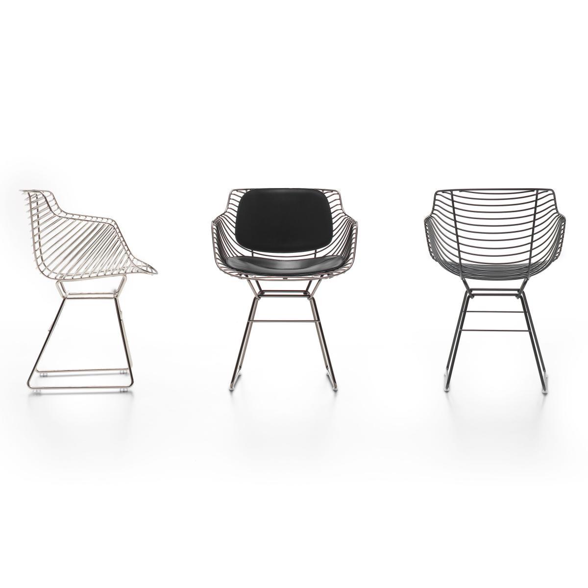 Flow Filo Armchair by MDF Italia Silver/Metal – image 4