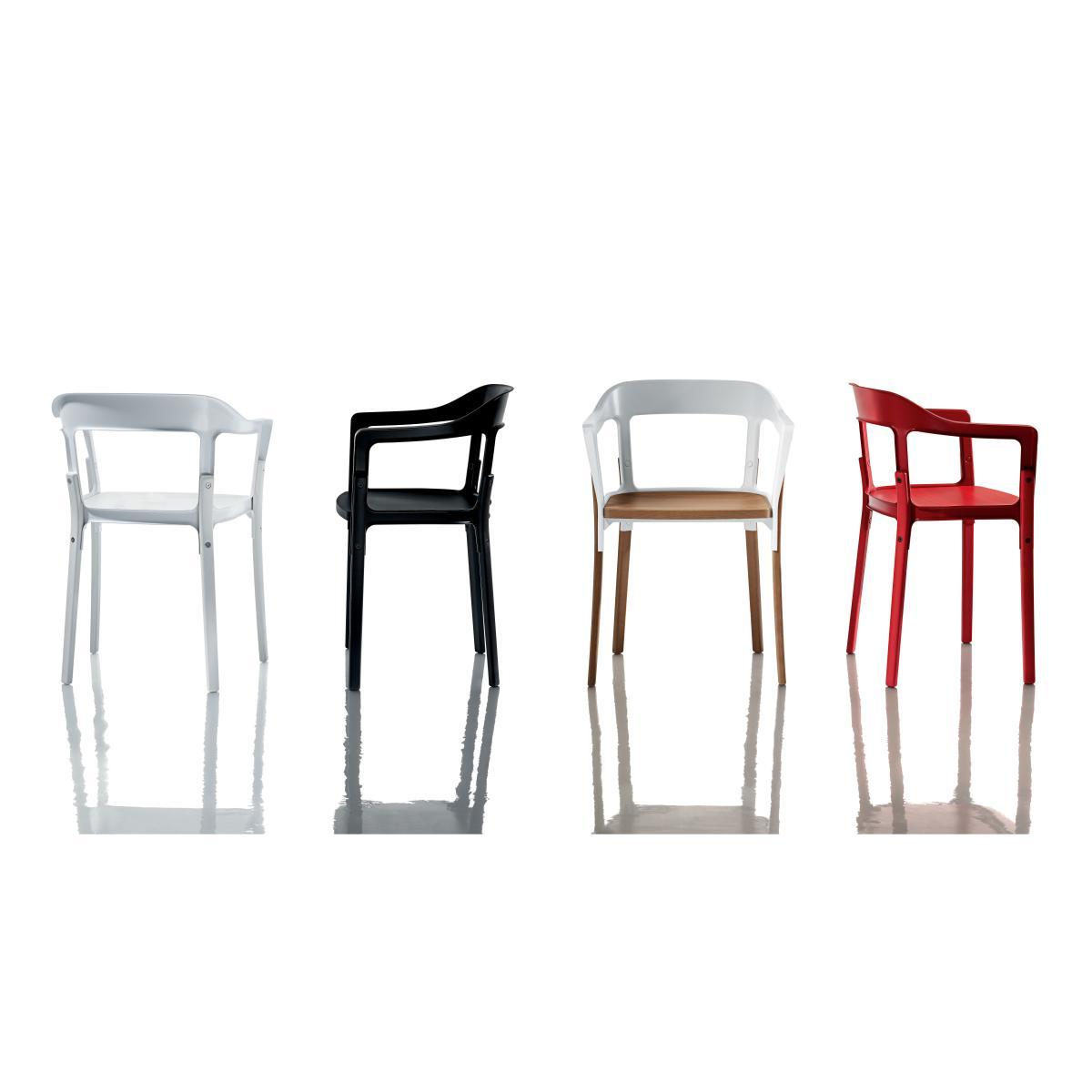 Steelwood Armchair - Wood & metal by Magis Black/Natural wood – image 4