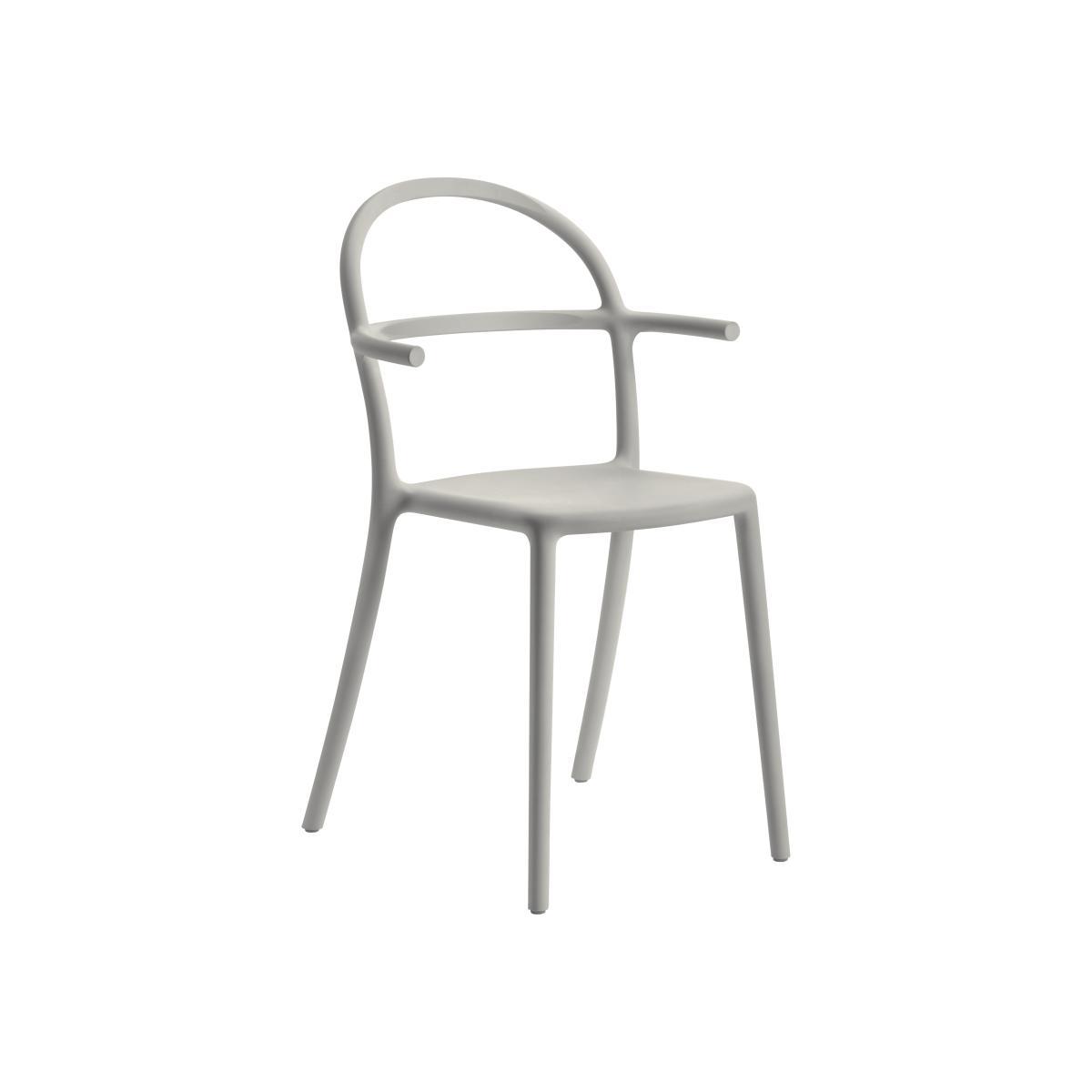 Generic C Stackable armchair - / Polypropylene by Kartell Grey – image 1