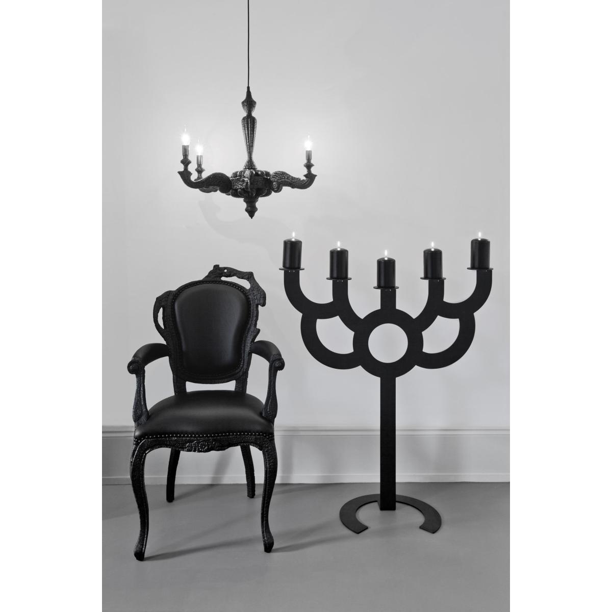Smoke Dining Armchair Padded armchair by Moooi Black – image 2