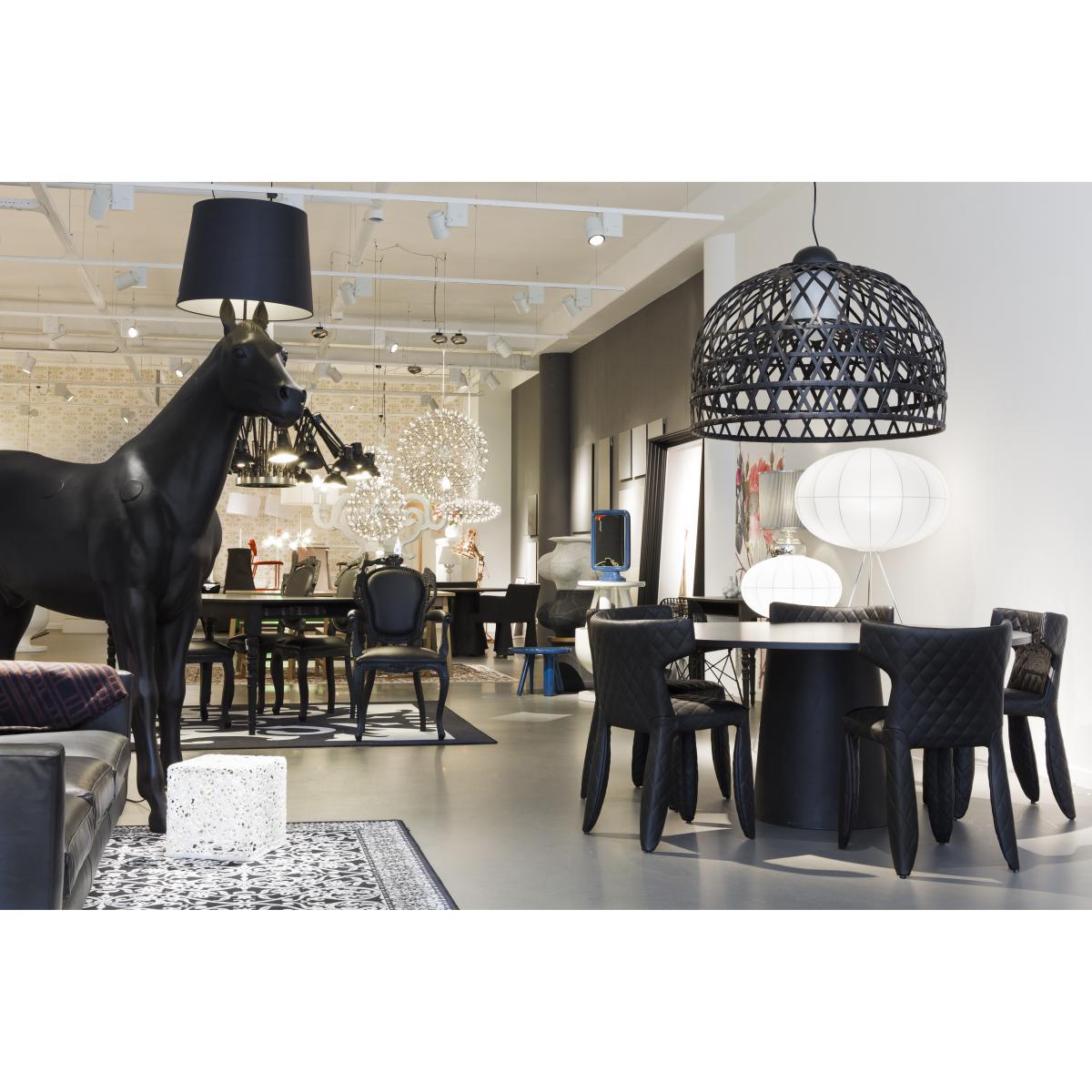 Smoke Dining Armchair Padded armchair by Moooi Black – image 3