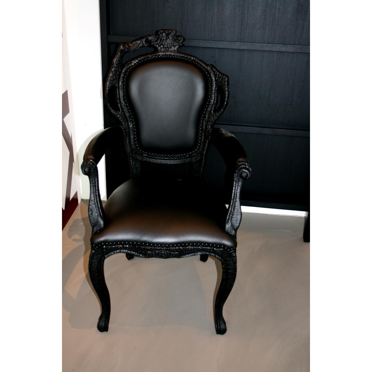 Smoke Dining Armchair Padded armchair by Moooi Black – image 4
