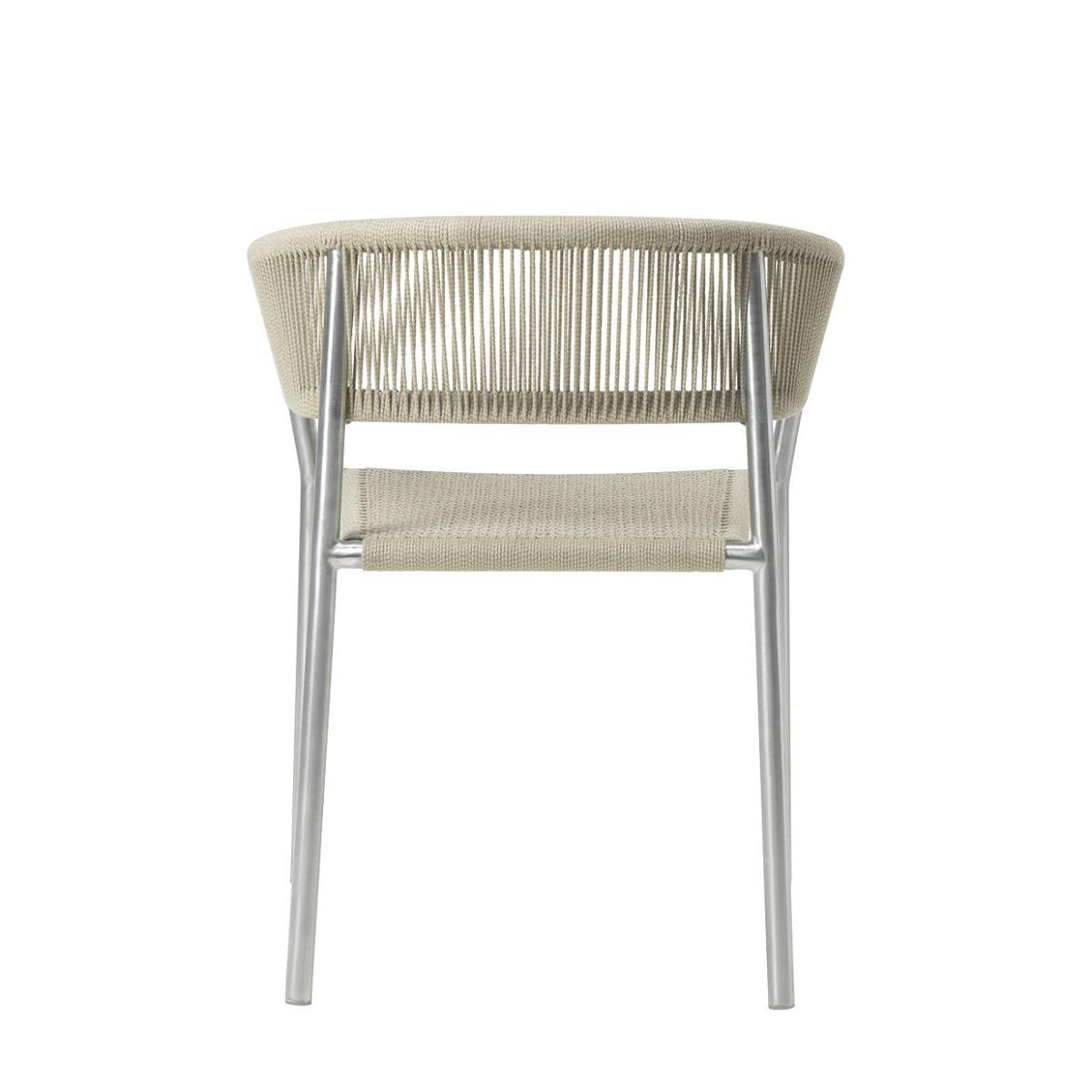 Kilt Stackable armchair by Ethimo Beige/Metal – image 2