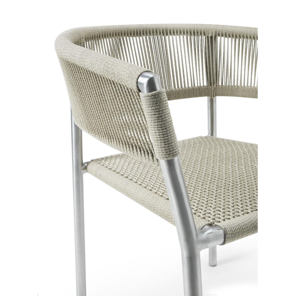 Kilt Stackable armchair by Ethimo Beige/Metal – image 4