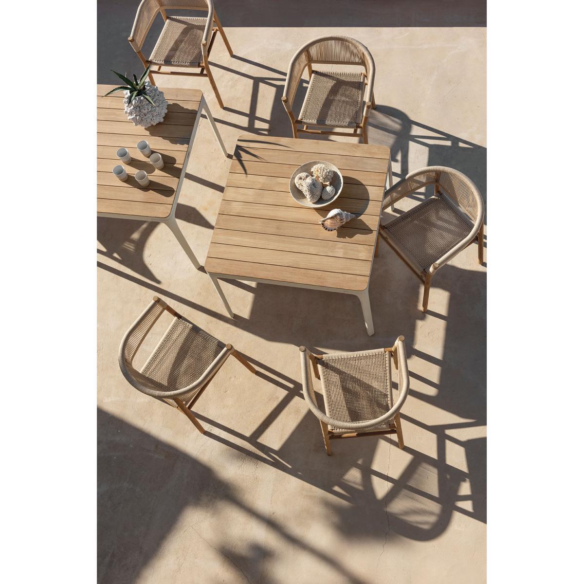Kilt Stackable armchair by Ethimo Beige/Metal – image 6