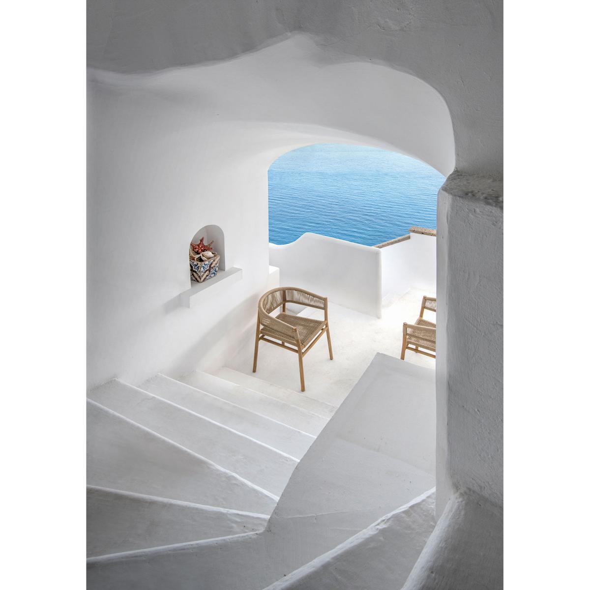 Kilt Stackable armchair by Ethimo Beige/Metal – image 7