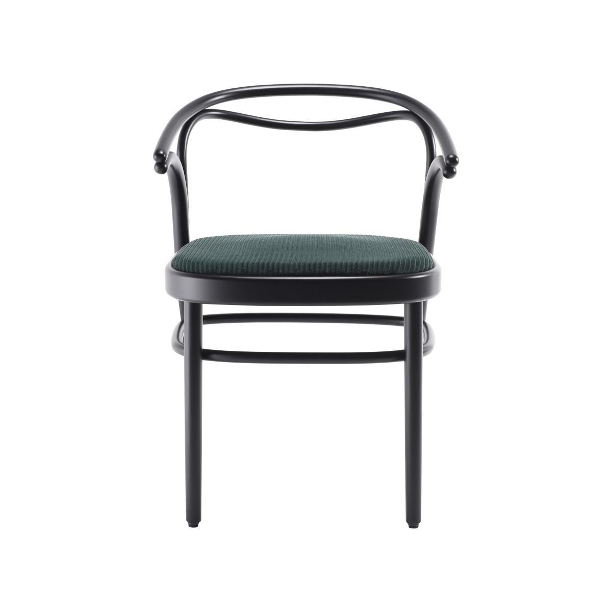 Beaulieu Armchair - / Wood & padded seat by Wiener GTV Design Black – image 2
