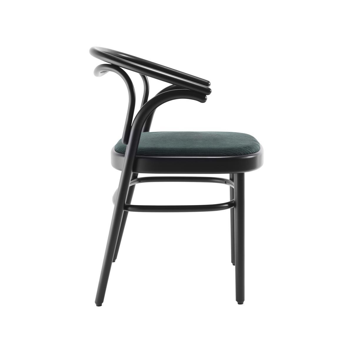 Beaulieu Armchair - / Wood & padded seat by Wiener GTV Design Black – image 4