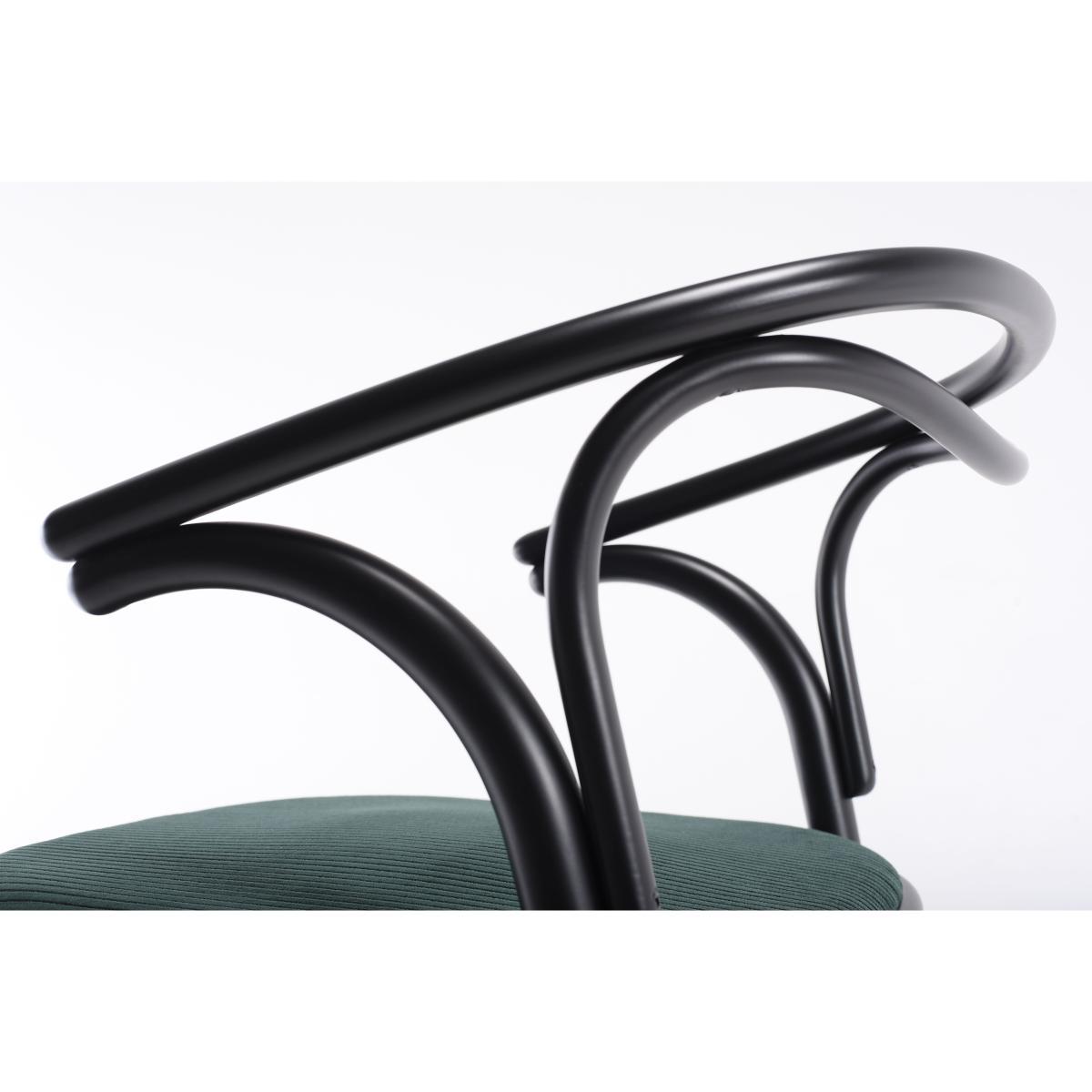 Beaulieu Armchair - / Wood & padded seat by Wiener GTV Design Black – image 6
