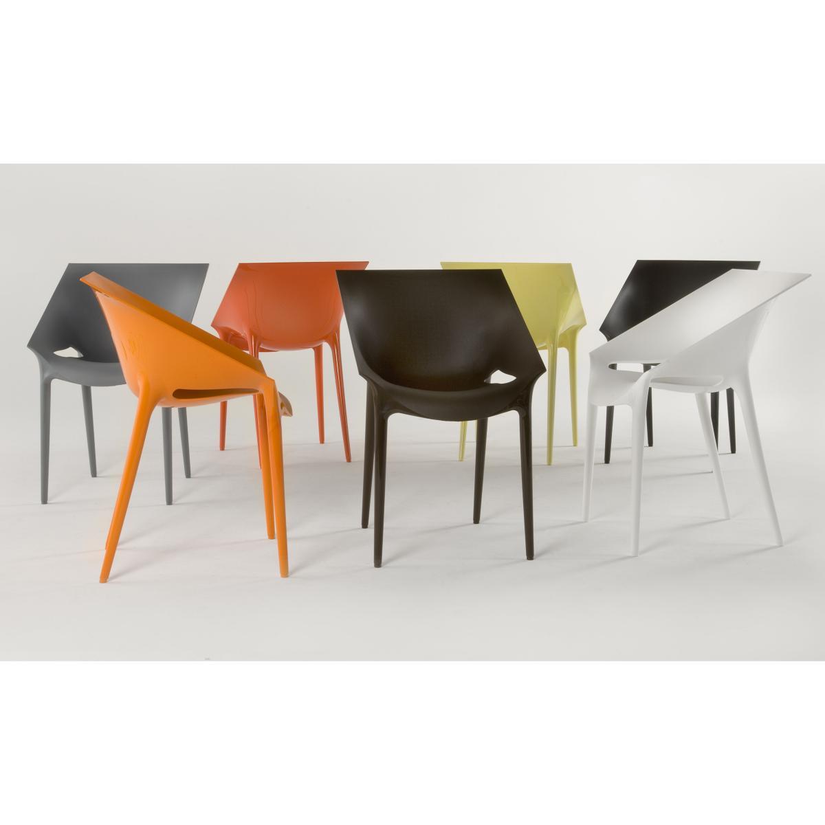 Dr. YES Stackable armchair - Polypropylene by Kartell Grey – image 6