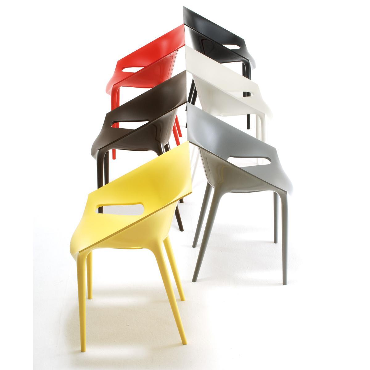 Dr. YES Stackable armchair - Polypropylene by Kartell Grey – image 7