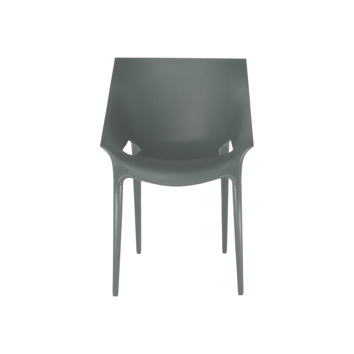 Dr. YES Stackable armchair - Polypropylene by Kartell Grey – image 1