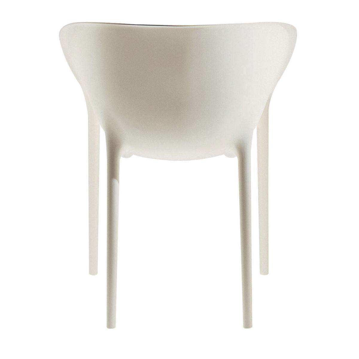 Soft Egg Stackable armchair - Polypropylen by Driade Grey – image 6